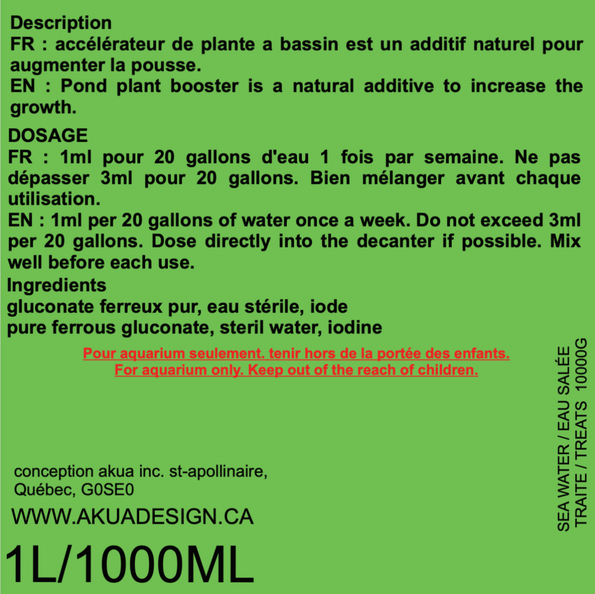 POND PLANT BOOSTER - ADDITIVE