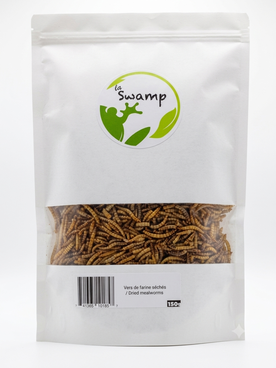 Vers de farine séchés (150g)